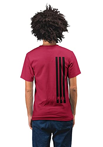 Bayern Munich 3 Stripes Men's 100% Cotton Round Neck T-Shirt