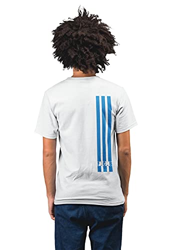 Barcelona 3 Stripes Men's 100% Cotton Round Neck T-Shirt