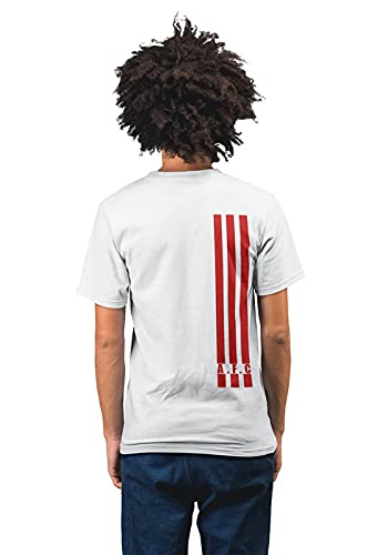 Arsenal 3 Stripes Men's 100% Cotton Round Neck T-Shirt