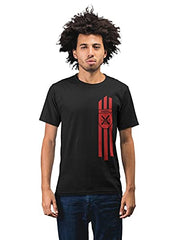 Arsenal 3 Stripes Men's 100% Cotton Round Neck T-Shirt