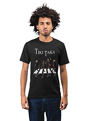 Barcelona - The Tiki Taka Men's 100% Cotton Round Neck T-Shirt