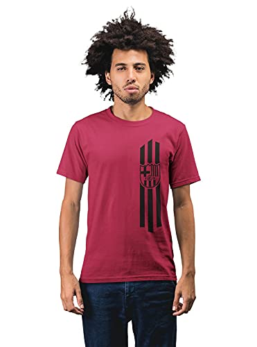 Barcelona 3 Stripes Men's 100% Cotton Round Neck T-Shirt