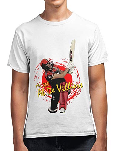 AB de Villiers Mr. 360 Men's 100% Cotton Round Neck T-Shirt