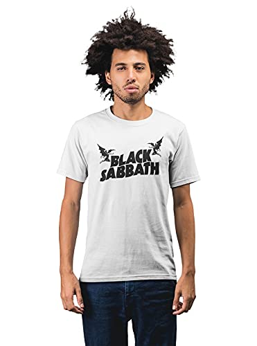 Black Sabbath 'Flying Gods' Men's 100% Cotton Round Neck T-Shirt