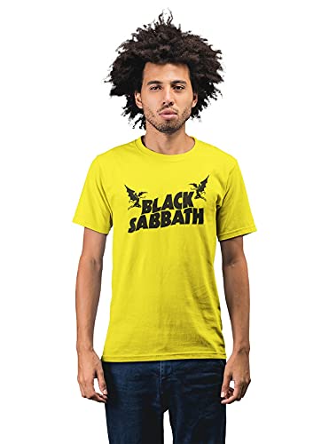 Black Sabbath 'Flying Gods' Men's 100% Cotton Round Neck T-Shirt