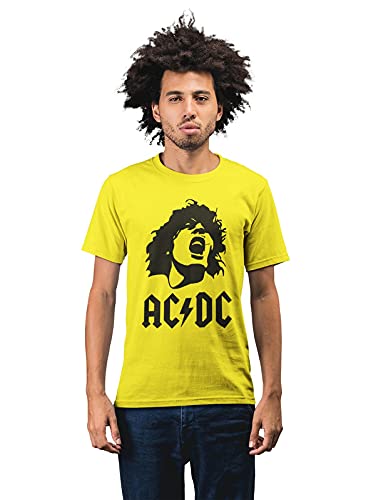 AC/DC Scream Men's 100% Cotton Round Neck T-Shirt