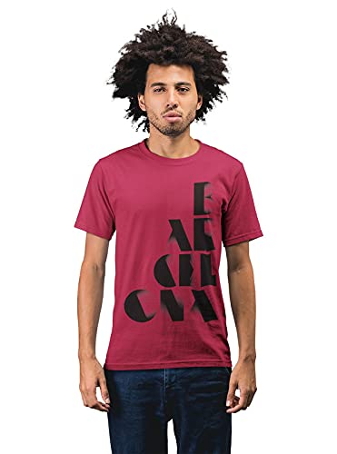 Barcelona Typography Men's 100% Cotton Round Neck T-Shirt