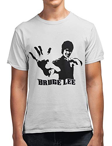 Bruce Lee Men's 100% Cotton Round Neck T-Shirt