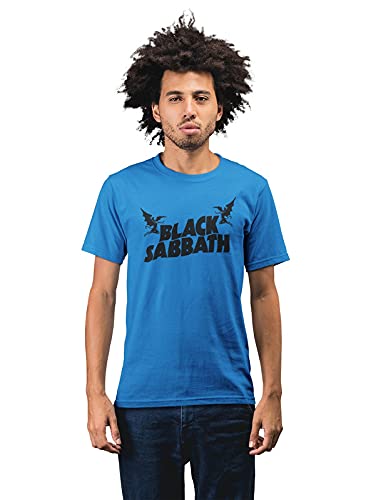 Black Sabbath 'Flying Gods' Men's 100% Cotton Round Neck T-Shirt