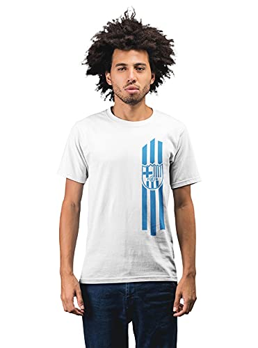 Barcelona 3 Stripes Men's 100% Cotton Round Neck T-Shirt