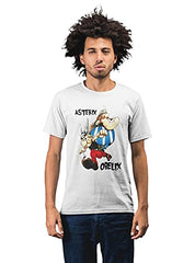 Asterix and Obelix Men's 100% Cotton Round Neck T-Shirt