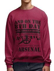 Arsenal 'God Made Football' Men's 100% Cotton Sweatshirt & Pullover