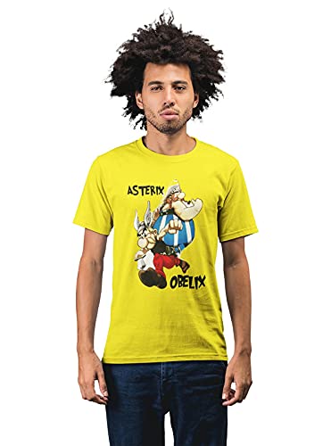 Asterix and Obelix Men's 100% Cotton Round Neck T-Shirt