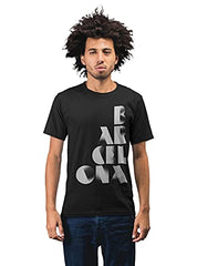 Barcelona Typography Men's 100% Cotton Round Neck T-Shirt