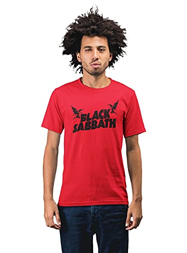 Black Sabbath 'Flying Gods' Men's 100% Cotton Round Neck T-Shirt