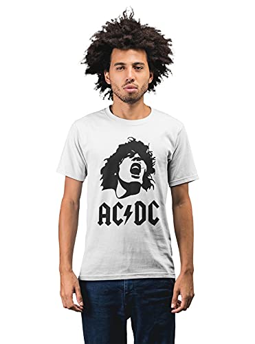 AC/DC Scream Men's 100% Cotton Round Neck T-Shirt