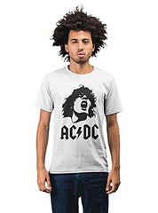 AC/DC Scream Men's 100% Cotton Round Neck T-Shirt