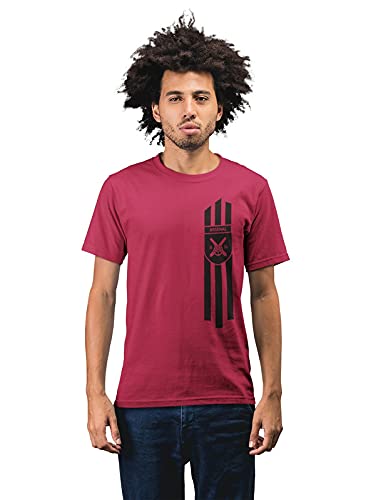 Arsenal 3 Stripes Men's 100% Cotton Round Neck T-Shirt