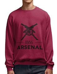 Arsenal Football Club Reverse Cannon Unisex 100% Cotton Sweatshirt & Pullover