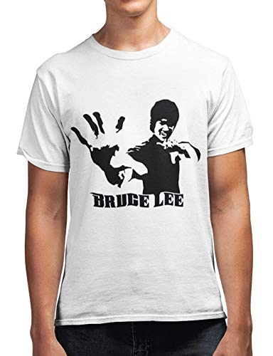 Bruce Lee Men's 100% Cotton Round Neck T-Shirt