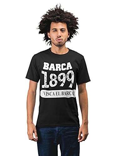 Barcelona 'Barca' Basic Men's 100% Cotton Round Neck T-Shirt