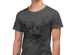 Ladakh Collage Men's 100% Cotton Round Neck T-Shirt.